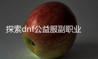 探索dnf公益服副职业升级的奥秘